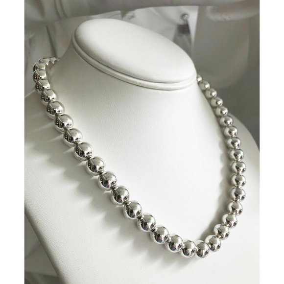 18” Tiffany & Co HardWear 10mm Bead Necklace in Sterling Silver - Picture 2 of 7